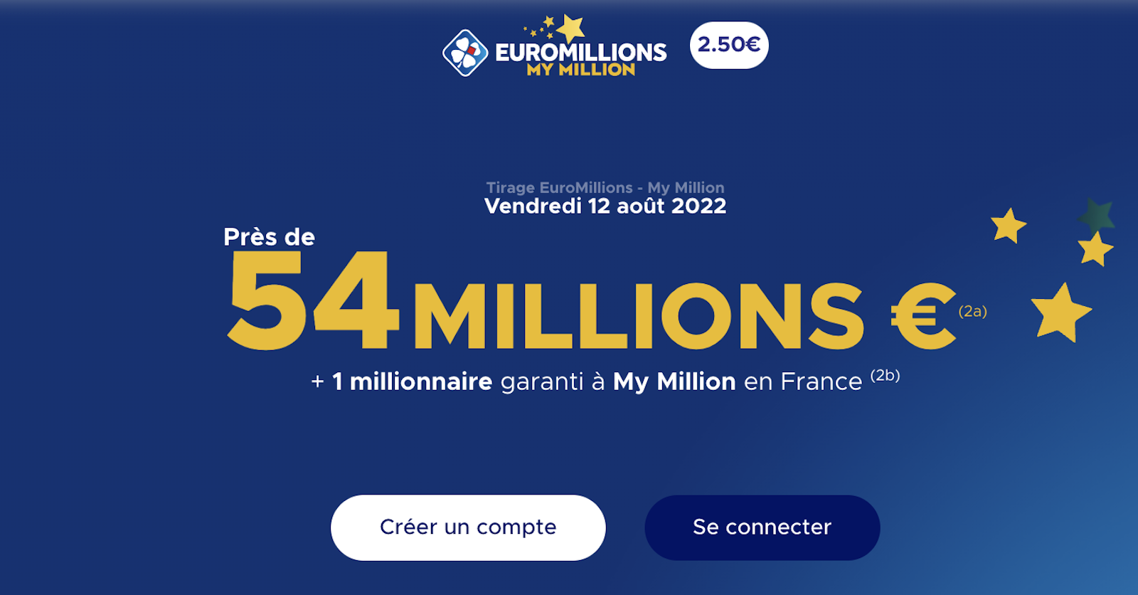 EuroMillions FDJ : Tentez de gagner un jackpot de 54 millions € ce vendredi 12 août